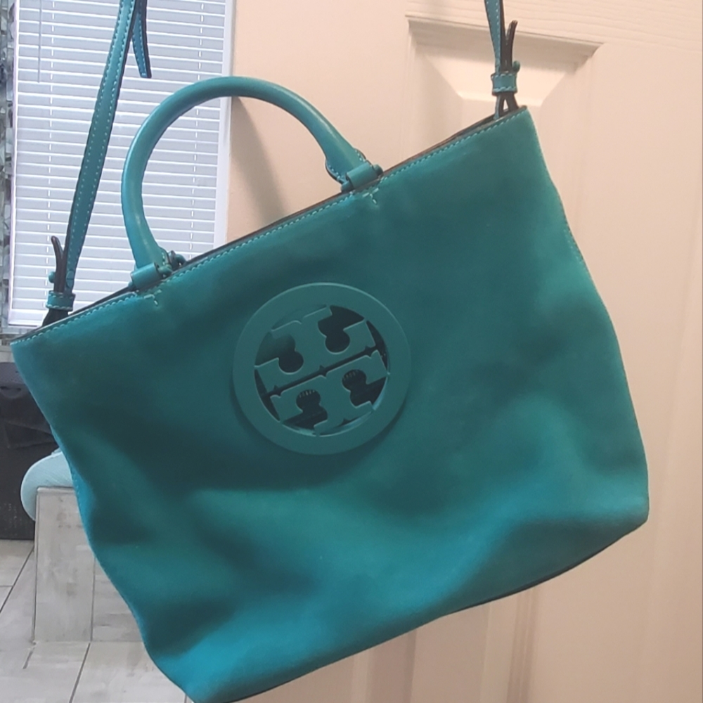 EUC Tory Burch Charlie Suede Tote